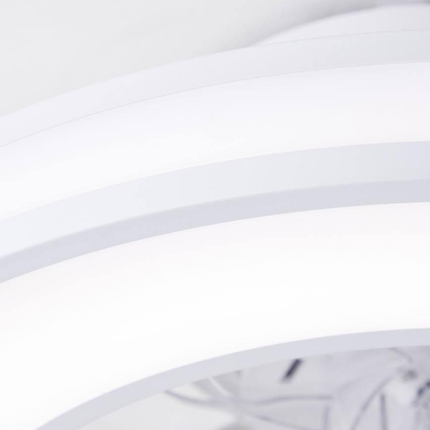 Brilliant - LED RGBW Ventilatore a soffitto dimmerabile MONDELLO LED/26W/230V 2700-6500K diametro 41,5 cm bianco + telecomando