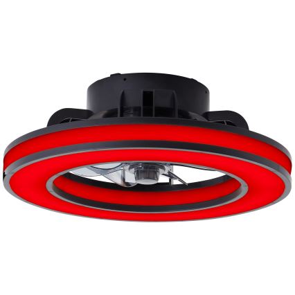 Brilliant - LED RGBW Ventilatore a soffitto dimmerabile MONDELLO LED/26W/230V 2700-6500K diametro 41 cm nero + telecomando