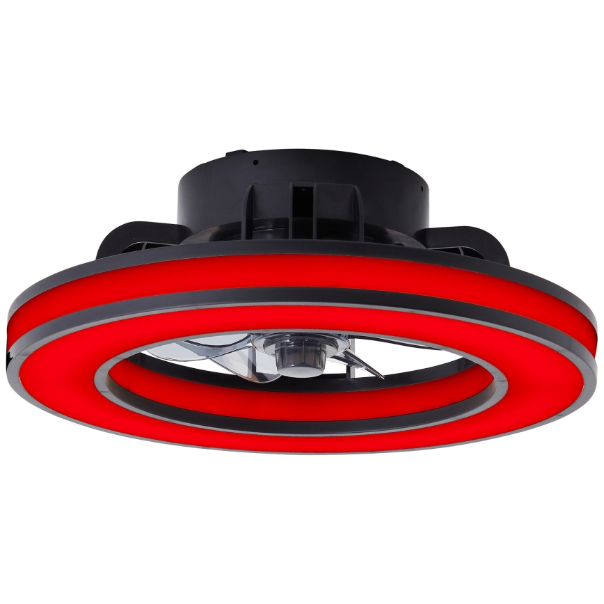 Brilliant - LED RGBW Ventilatore a soffitto dimmerabile MONDELLO LED/26W/230V 2700-6500K diametro 41 cm nero + telecomando