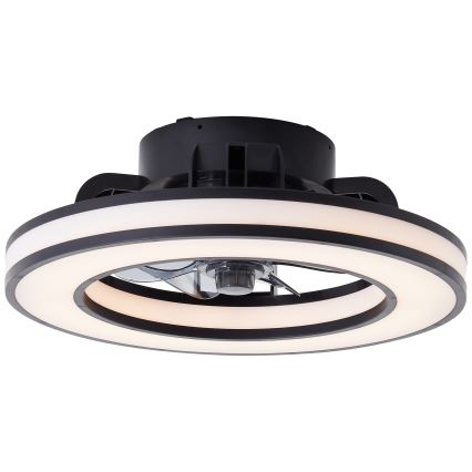 Brilliant - LED RGBW Ventilatore a soffitto dimmerabile MONDELLO LED/26W/230V 2700-6500K diametro 41 cm nero + telecomando