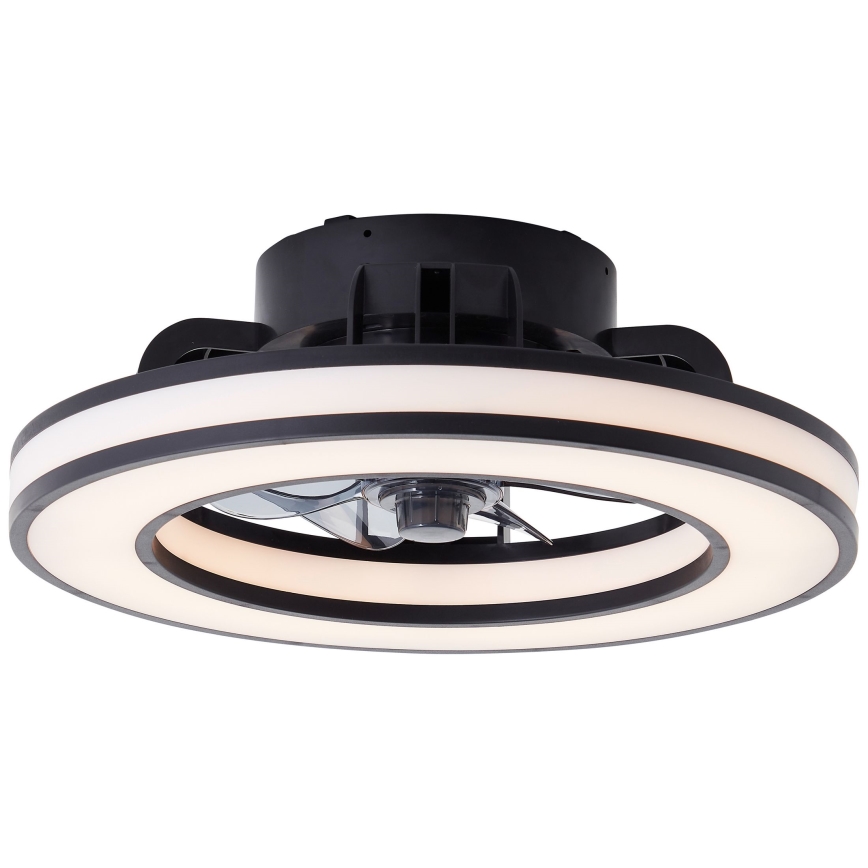 Brilliant - LED RGBW Ventilatore a soffitto dimmerabile MONDELLO LED/26W/230V 2700-6500K diametro 41 cm nero + telecomando