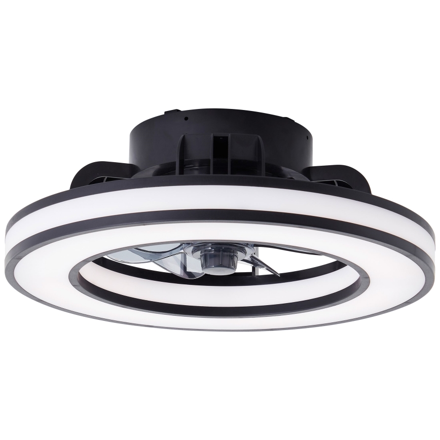 Brilliant - LED RGBW Ventilatore a soffitto dimmerabile MONDELLO LED/26W/230V 2700-6500K diametro 41 cm nero + telecomando
