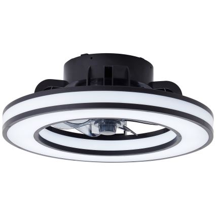 Brilliant - LED RGBW Ventilatore a soffitto dimmerabile MONDELLO LED/26W/230V 2700-6500K diametro 41 cm nero + telecomando