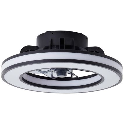 Brilliant - LED RGBW Ventilatore a soffitto dimmerabile MONDELLO LED/26W/230V 2700-6500K diametro 41 cm nero + telecomando