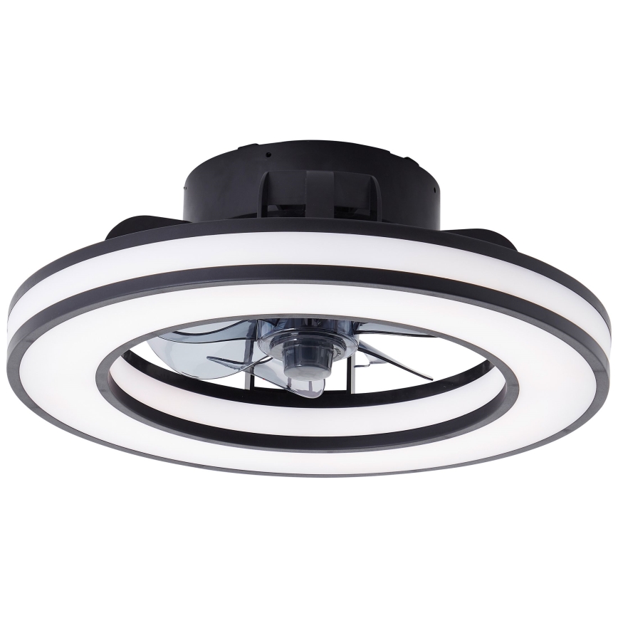 Brilliant - LED RGBW Ventilatore a soffitto dimmerabile MONDELLO LED/26W/230V 2700-6500K diametro 41 cm nero + telecomando