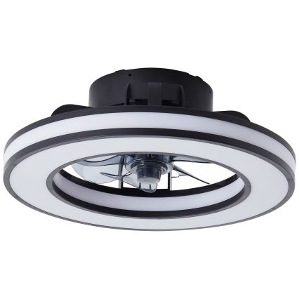 Brilliant - LED RGBW Ventilatore a soffitto dimmerabile MONDELLO LED/26W/230V 2700-6500K diametro 41 cm nero + telecomando