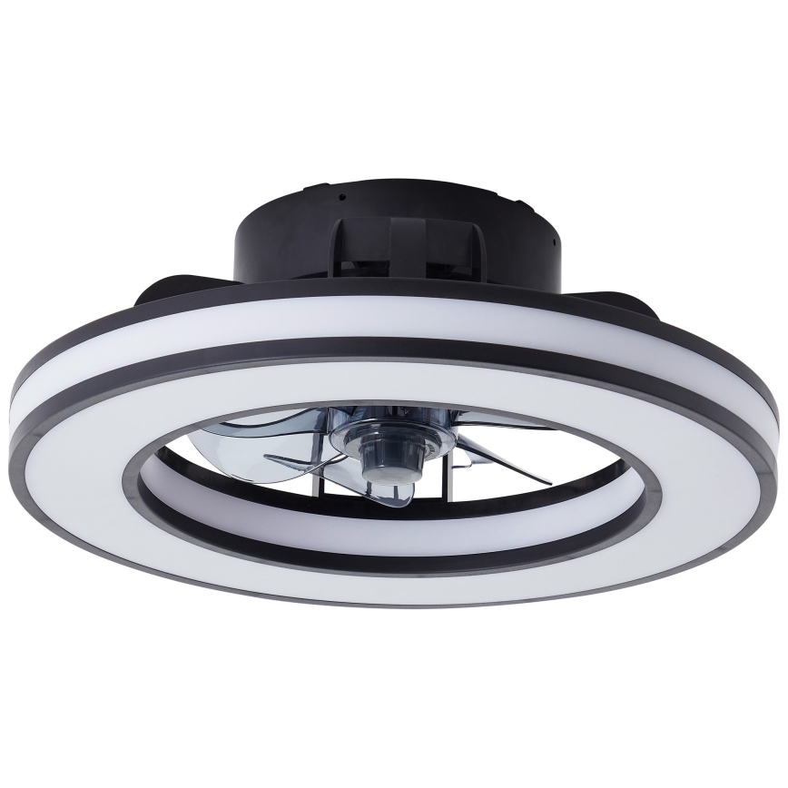Brilliant - LED RGBW Ventilatore a soffitto dimmerabile MONDELLO LED/26W/230V 2700-6500K diametro 41 cm nero + telecomando