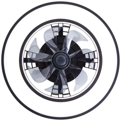 Brilliant - LED RGBW Ventilatore a soffitto dimmerabile MONDELLO LED/26W/230V 2700-6500K diametro 41 cm nero + telecomando