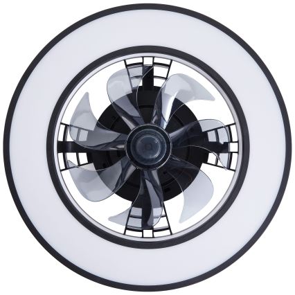 Brilliant - LED RGBW Ventilatore a soffitto dimmerabile MONDELLO LED/26W/230V 2700-6500K diametro 41 cm nero + telecomando
