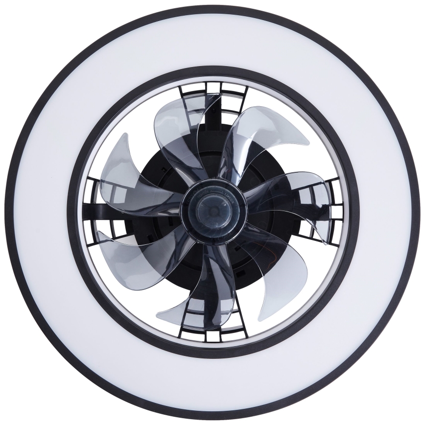 Brilliant - LED RGBW Ventilatore a soffitto dimmerabile MONDELLO LED/26W/230V 2700-6500K diametro 41 cm nero + telecomando