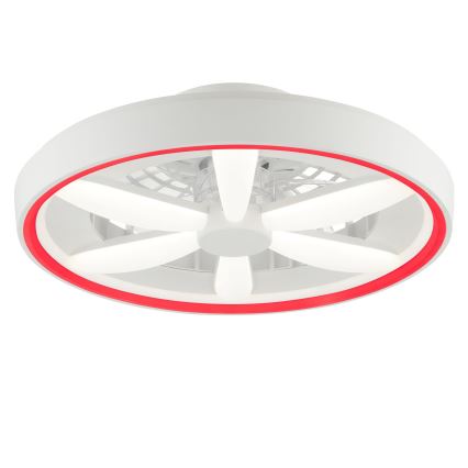 Brilliant - LED RGBW Ventilatore a soffitto dimmerabile con luce GAIANO LED/48W/230V 2700-6500K bianco + telecomando
