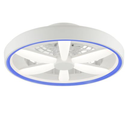 Brilliant - LED RGBW Ventilatore a soffitto dimmerabile con luce GAIANO LED/48W/230V 2700-6500K bianco + telecomando