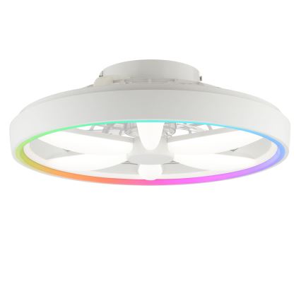 Brilliant - LED RGBW Ventilatore a soffitto dimmerabile con luce GAIANO LED/48W/230V 2700-6500K bianco + telecomando