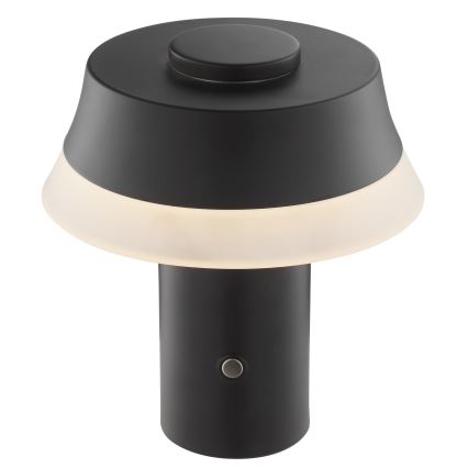 Brilliant - Lampada da tavolo LED dimmerabile ricaricabile a sfioramento KINICH LED/2,5W/5V 2700K 2600 mAh nera