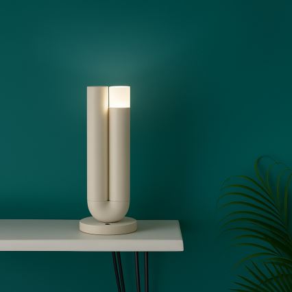 Brilliant - Lampada da tavolo ricaricabile dimmerabile a sfioramento per esterni SAYU LED/2,5W/5V 2700K 2600 mAh IP44 grigio