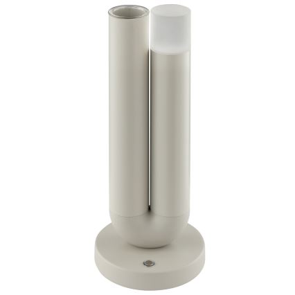 Brilliant - Lampada da tavolo ricaricabile dimmerabile a sfioramento per esterni SAYU LED/2,5W/5V 2700K 2600 mAh IP44 grigio