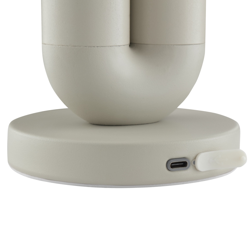 Brilliant - Lampada da tavolo ricaricabile dimmerabile a sfioramento per esterni SAYU LED/2,5W/5V 2700K 2600 mAh IP44 grigio