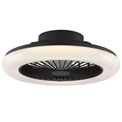 Brilliant - Plafoniera LED dimmerabile con ventilatore MONTERO LED/20W/230V 2700-6500K Ø 42 cm nero + telecomando