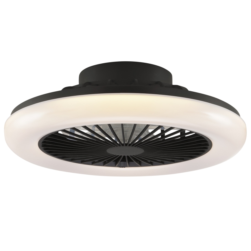 Brilliant - Plafoniera LED dimmerabile con ventilatore MONTERO LED/20W/230V 2700-6500K Ø 42 cm nero + telecomando