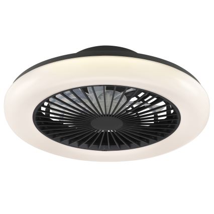 Brilliant - Plafoniera LED dimmerabile con ventilatore MONTERO LED/20W/230V 2700-6500K Ø 42 cm nero + telecomando