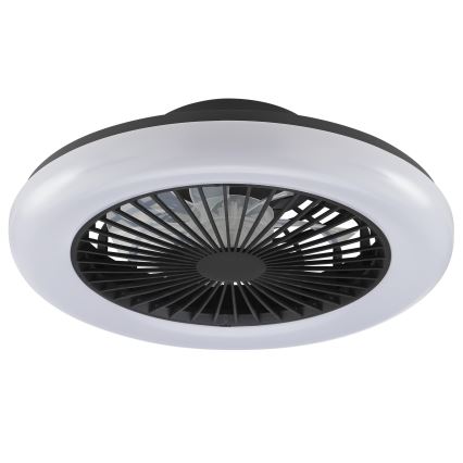 Brilliant - Plafoniera LED dimmerabile con ventilatore MONTERO LED/20W/230V 2700-6500K Ø 42 cm nero + telecomando