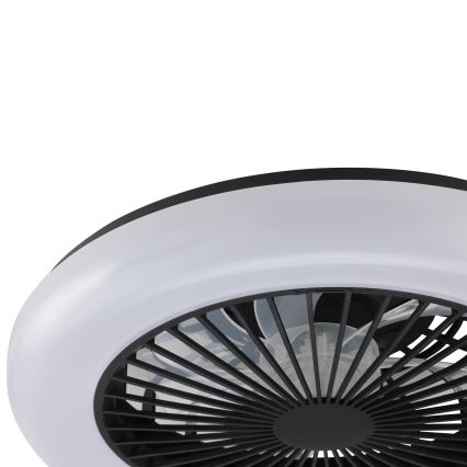 Brilliant - Plafoniera LED dimmerabile con ventilatore MONTERO LED/20W/230V 2700-6500K Ø 42 cm nero + telecomando