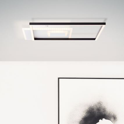 Brilliant - Plafoniera LED dimmerabile IORGO LED/40W/230V 3000K 43,5x43,5 cm bianco/nero