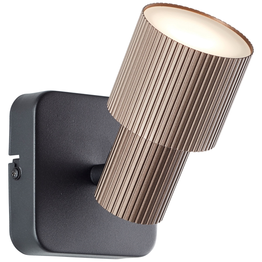 Brilliant - Luce Spot da parete a LED CADIZ 1xGU10/5W/230V bronzo