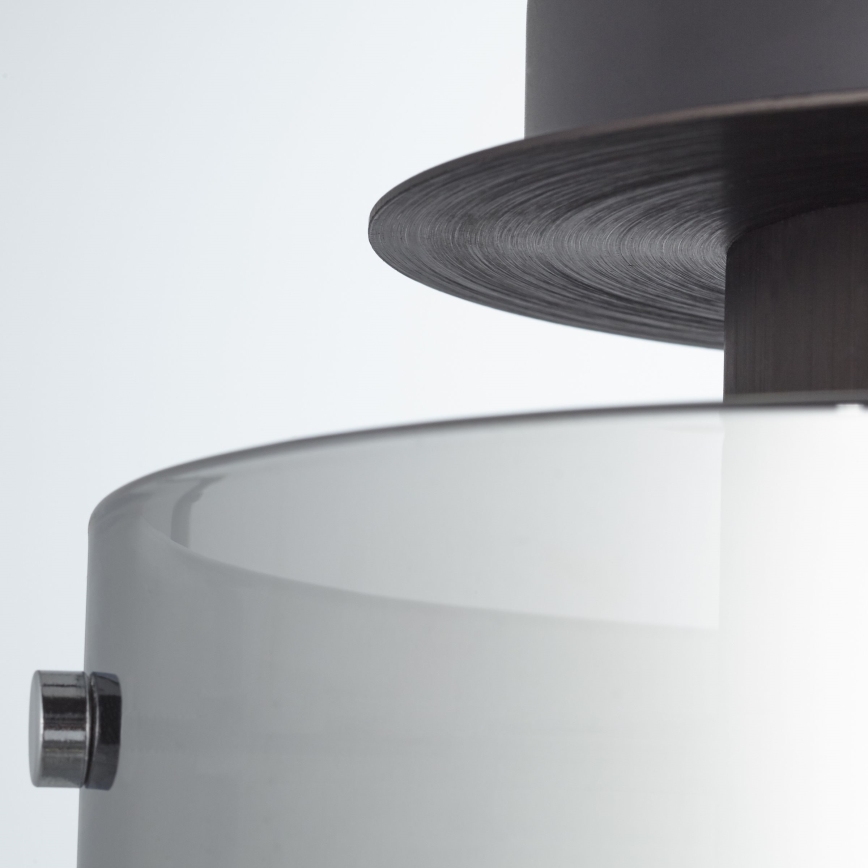 Brilliant - Plafoniera BETH 1xE27/60W/230V diam. 20 cm nero/fumé