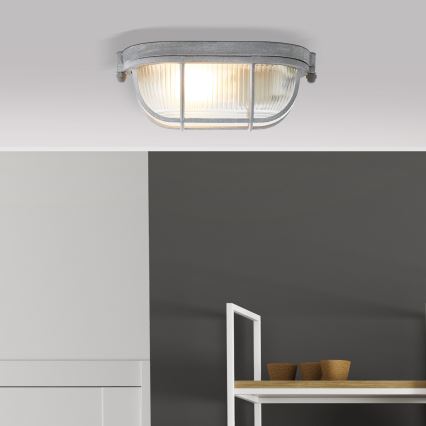 Brilliant - Plafoniera BOBBI 1xE27/40W/230V grigia