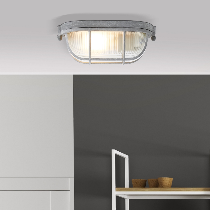 Brilliant - Plafoniera BOBBI 1xE27/40W/230V grigia