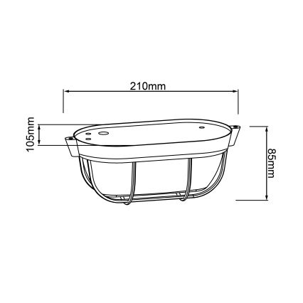 Brilliant - Plafoniera BOBBI 1xE27/40W/230V grigia