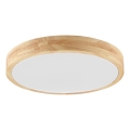 Brilliant - Plafoniera da bagno a LED MOREEN LED/18W/230V 2700/4000/6500K Ø 34 cm IP44 in legno di caucciù