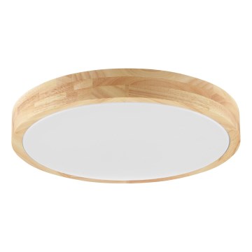 Brilliant - Plafoniera da bagno MOREEN LED/18W/230V 2700/4000/6500K Ø 34 cm IP44, in legno di Hevea