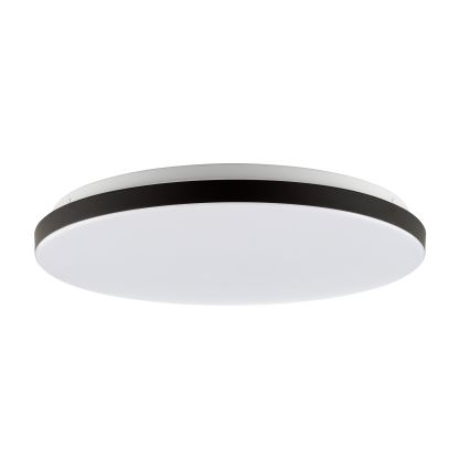 Brilliant - Plafoniera LED RGBW dimmerabile LIVIO LED/20W/230V 3000-6500K Ø 38,5 cm nera + telecomando