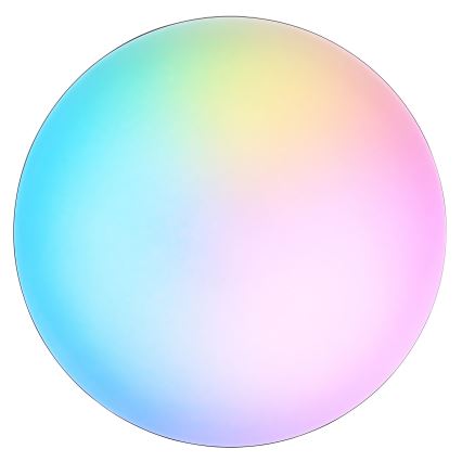 Brilliant - Plafoniera LED RGBW dimmerabile LIVIO LED/20W/230V 3000-6500K Ø 38,5 cm nera + telecomando