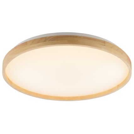 Brilliant - plafoniera LED dimmerabile ALSON LED/17W/230V 3000-6500K pr. 49,5 cm legno di caucciù + telecomando