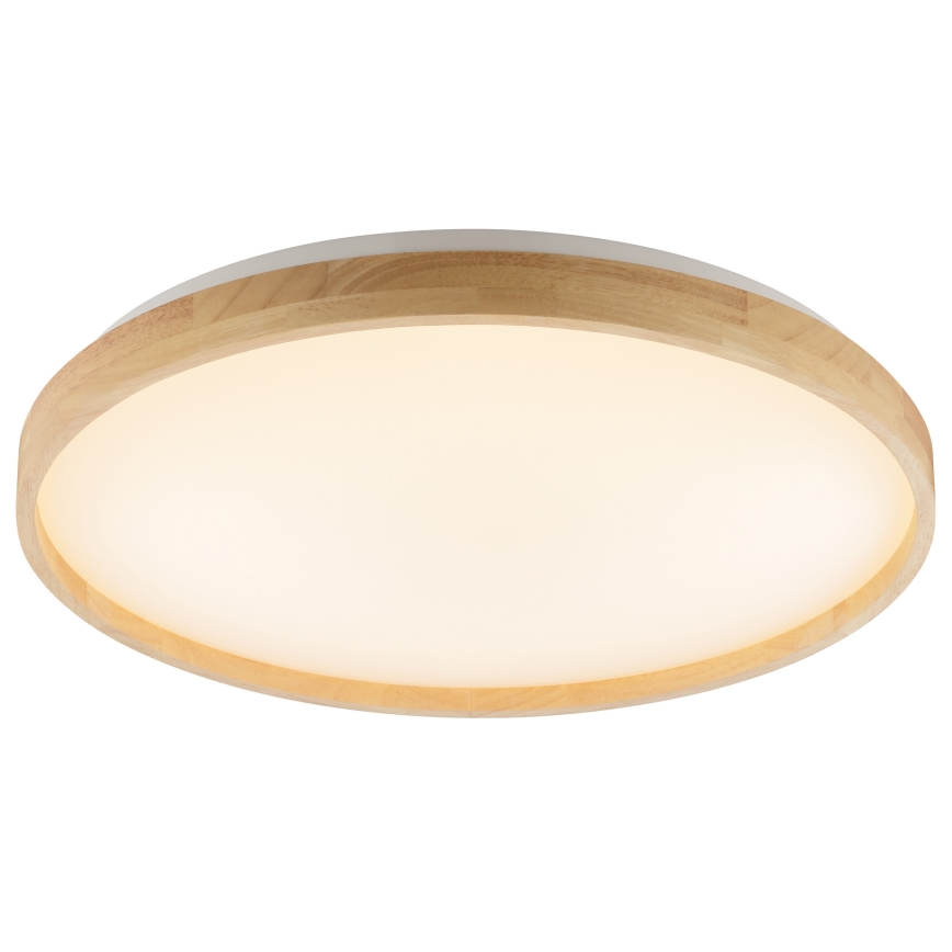Brilliant - plafoniera LED dimmerabile ALSON LED/17W/230V 3000-6500K pr. 49,5 cm legno di caucciù + telecomando