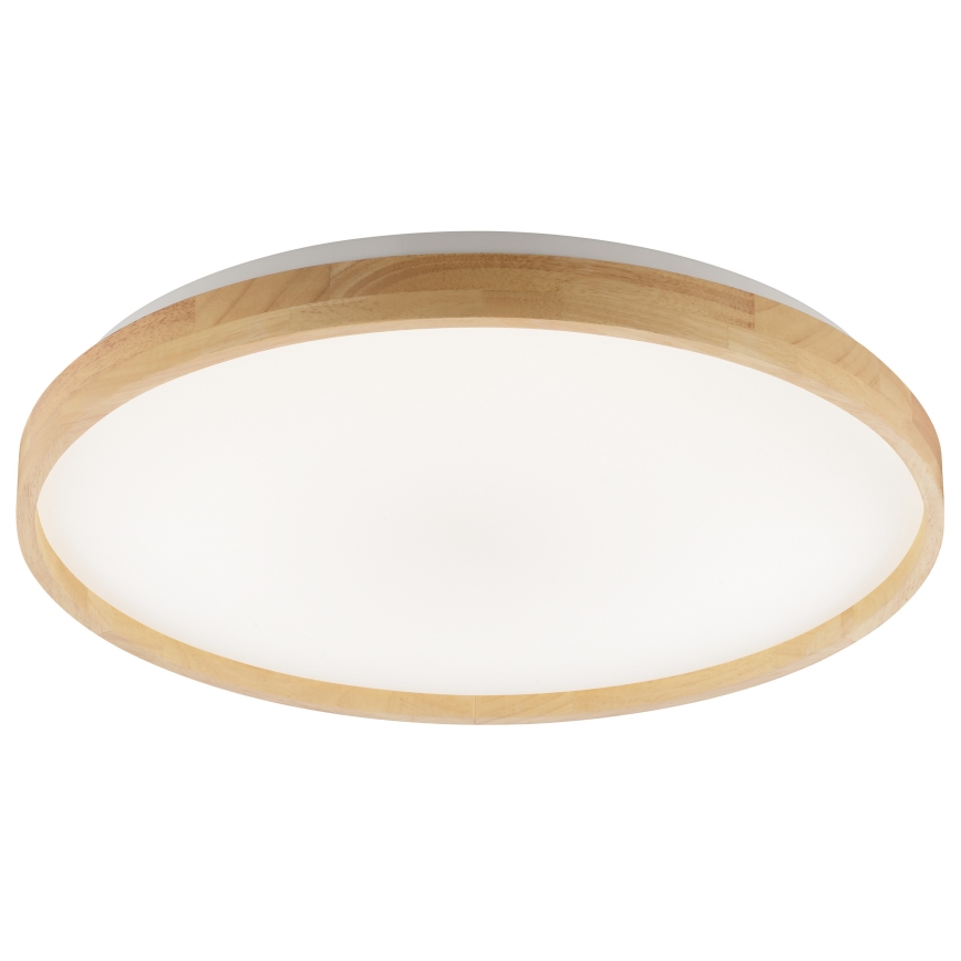 Brilliant - plafoniera LED dimmerabile ALSON LED/17W/230V 3000-6500K pr. 49,5 cm legno di caucciù + telecomando