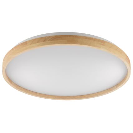 Brilliant - plafoniera LED dimmerabile ALSON LED/17W/230V 3000-6500K pr. 49,5 cm legno di caucciù + telecomando