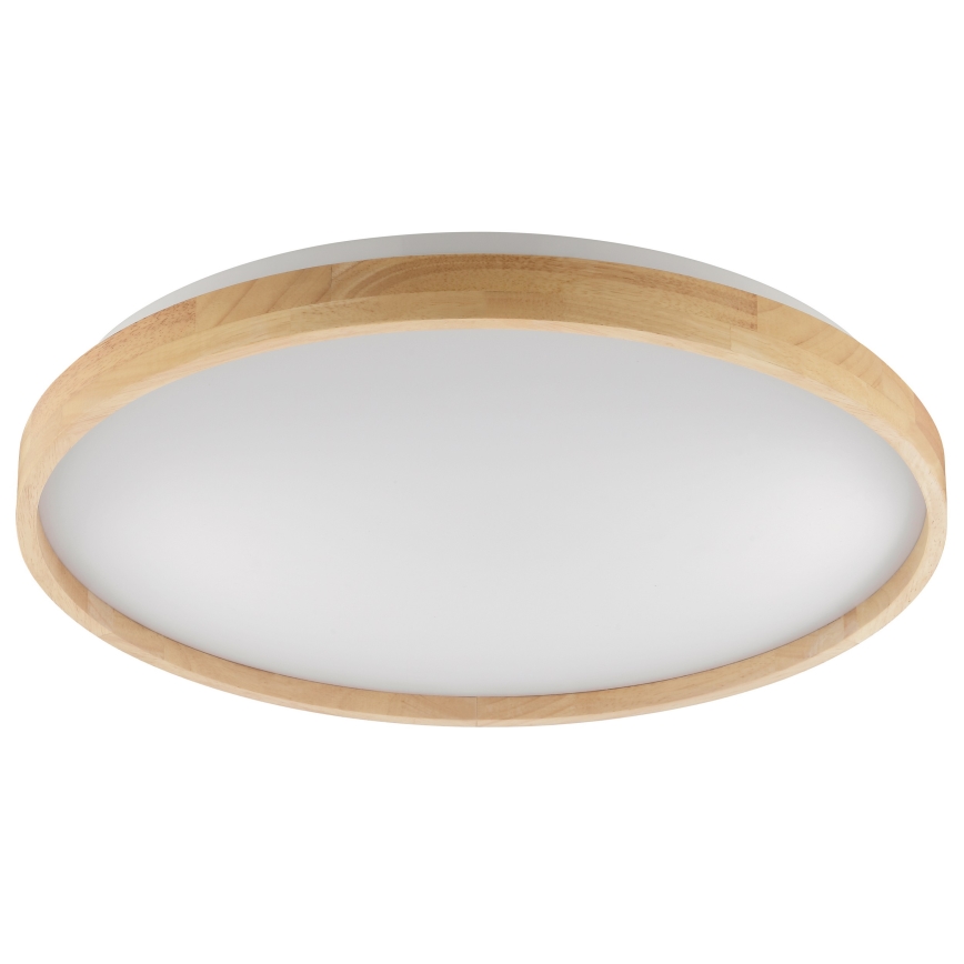 Brilliant - plafoniera LED dimmerabile ALSON LED/17W/230V 3000-6500K pr. 49,5 cm legno di caucciù + telecomando