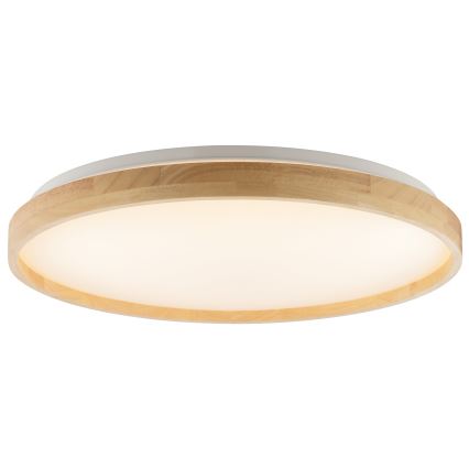 Brilliant - plafoniera LED dimmerabile ALSON LED/17W/230V 3000-6500K pr. 49,5 cm legno di caucciù + telecomando