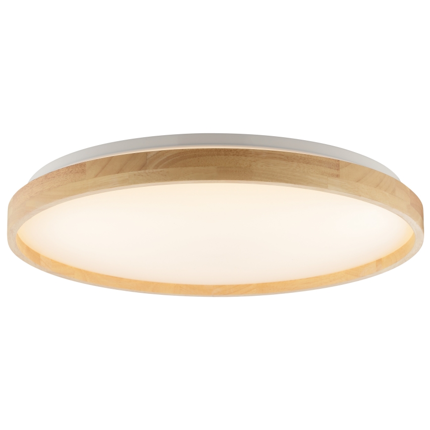 Brilliant - plafoniera LED dimmerabile ALSON LED/17W/230V 3000-6500K pr. 49,5 cm legno di caucciù + telecomando