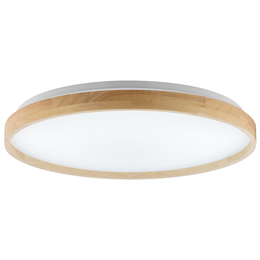 Brilliant - plafoniera LED dimmerabile ALSON LED/17W/230V 3000-6500K pr. 49,5 cm legno di caucciù + telecomando