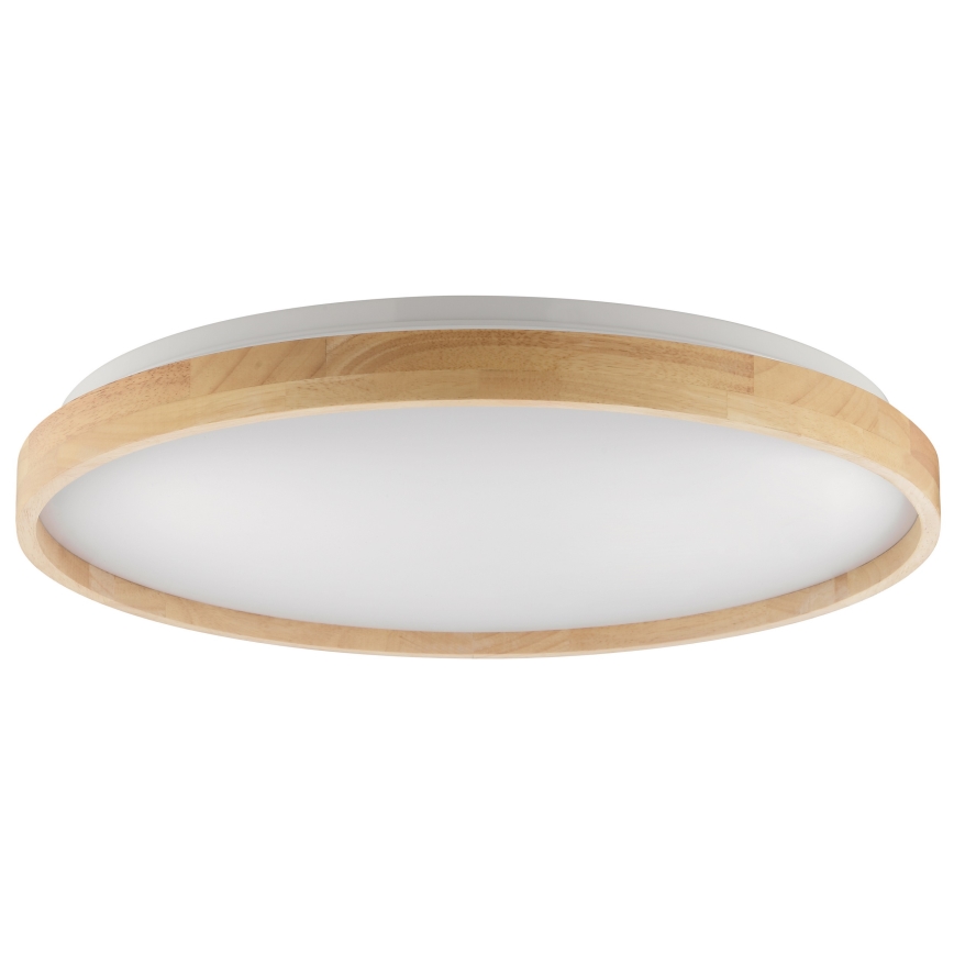 Brilliant - plafoniera LED dimmerabile ALSON LED/17W/230V 3000-6500K pr. 49,5 cm legno di caucciù + telecomando
