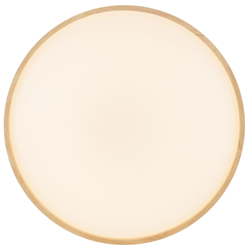 Brilliant - plafoniera LED dimmerabile ALSON LED/17W/230V 3000-6500K pr. 49,5 cm legno di caucciù + telecomando