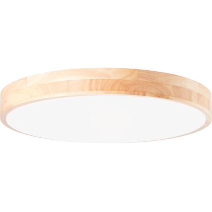 Brilliant - Plafoniera LED dimmerabile SLIMLINE LED/60W/230V 3000-6500K Ø 45 cm in legno di hevea + telecomando