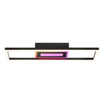 Brilliant - Plafoniera dimmerabile LED RGBW BESSON LED/20W/230V 3000-6500K nera + telecomando