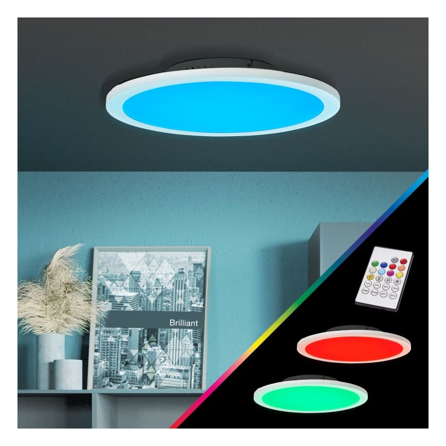 Brilliant - Plafoniera dimmerabile RGBW ABIE LED/24W/230V 2700-6500K + telecomando