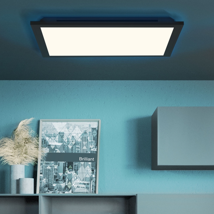 Brilliant - Plafoniera dimmerabile RGBW ALLIE LED/24W/230V 2700-6500K nero + telecomando